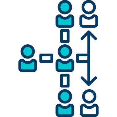 İş insanları simgesinin vektör illüstrasyonu