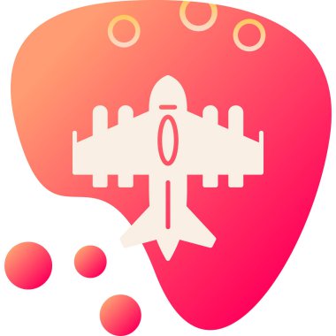 Beyaz arkaplanda izole edilmiş hava balonu ikonu vektörü