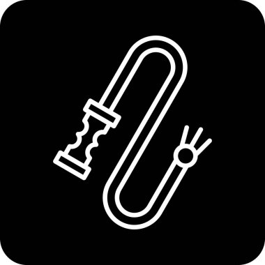 Uzun gölge çubuğunun simge tasarımı