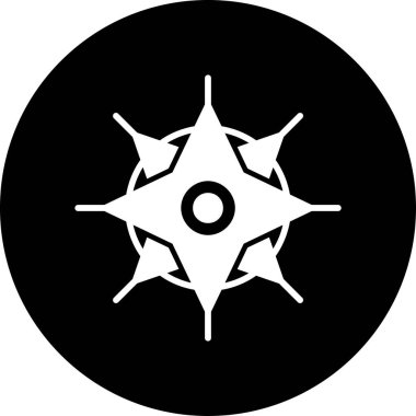 Bir yıldız simgesinin vektör illüstrasyonu