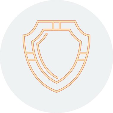 kalkan ikon vektör illüstrasyonu