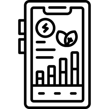 Smartphone Simgesi, vektör illüstrasyonu