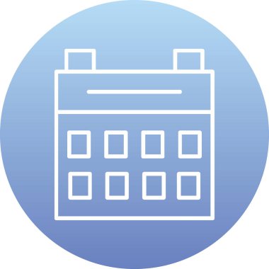 Takvim simgesi, vektör illüstrasyon tasarımı