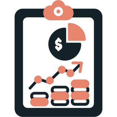 iş grafiği vektör simgesi düzenlenebilir