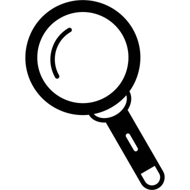 arama büyüteç simgesi ana hat biçiminde