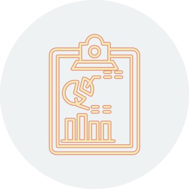 veri analizi renk çizgisi simgesi. veri analizi.