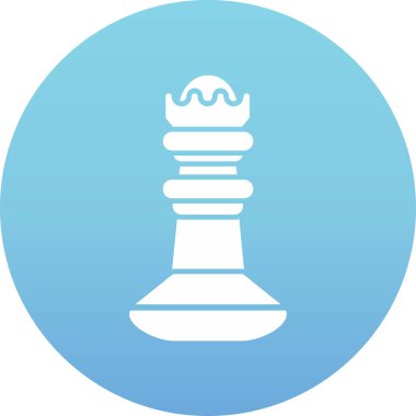 Satranç. Web simgesi basit illüstrasyon