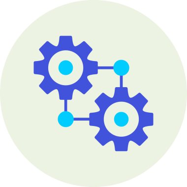 Teçhizat Web simgesi basit illüstrasyon