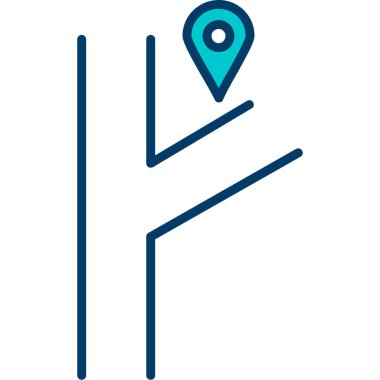 konum. Web simgesi vektör illüstrasyonu