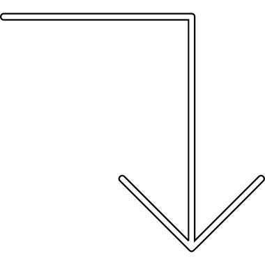 Bir ok işaretinin vektör illüstrasyonu