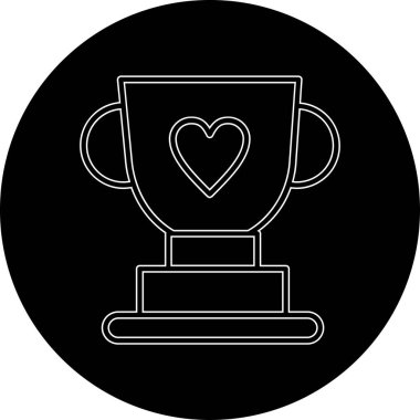 Kalp simgesinin vektör illüstrasyonu