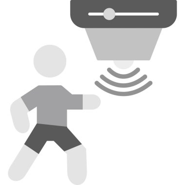 Tek izole edilmiş insan simgesinin vektör çizimi