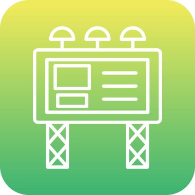 vektör lcd simgesi illüstrasyonu