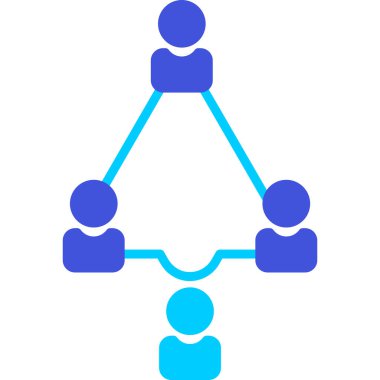 bağlantı ağ simgesi düz biçimli