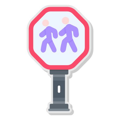 Yol simgesi vektörü. İzometrik yol işareti. izole edilmiş renk illüstrasyon sembolü çizimi