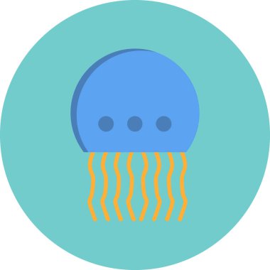 Deniz analarının deniz simgesi üzerindeki vektör çizimi