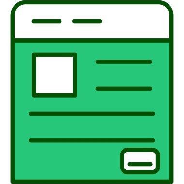 tarayıcı web simgesi basit vektörü