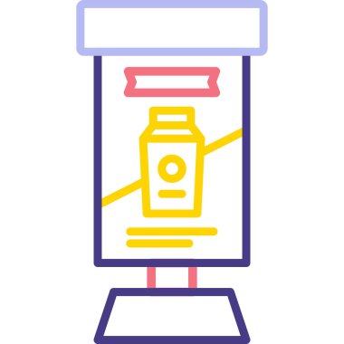 Gıda ve içecek Web ikonu vektör illüstrasyonu