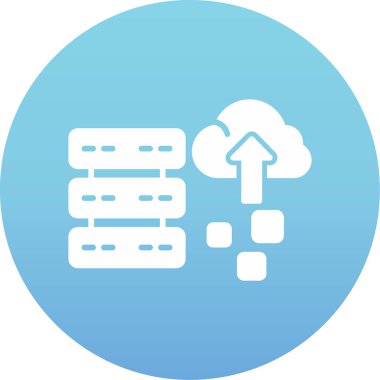 Bulut. Web simgesi basit illüstrasyon