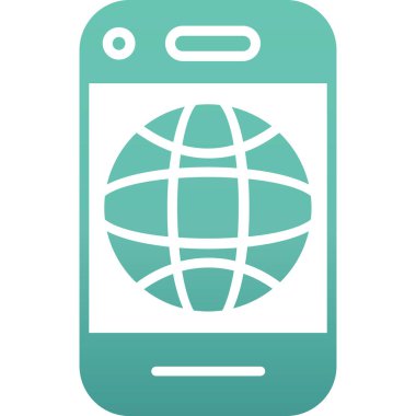 Benzersiz küresel ağ vektör simgesi