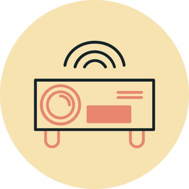 Bir radyonun vektör illüstrasyonu