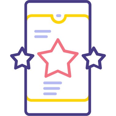 Akıllı telefon. Web simgesi basit illüstrasyon