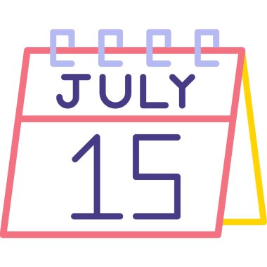 Takvim simgesi tasarım illüstrasyon vektörü