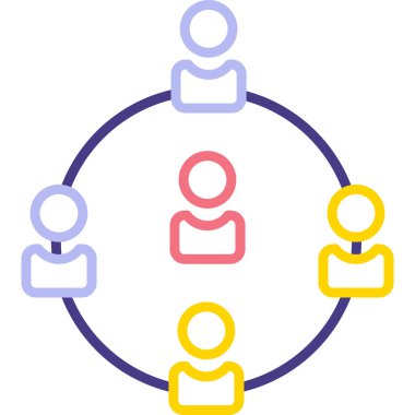 insanlar grup simgesi, özet vektör illüstrasyonu