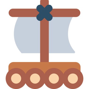 tekne web simgesi, basit vektör illüstrasyonu