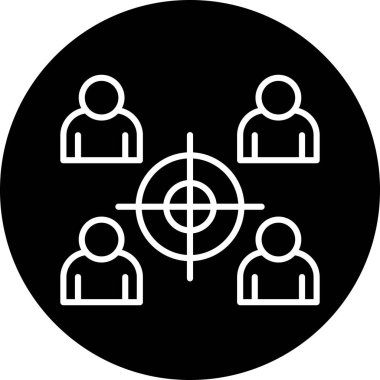 Eğilim biçimi izole edilmiş arkaplanda hedef simgeyi hedefle