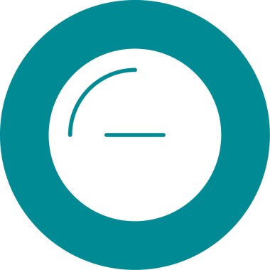 Bir dairenin tek bir simgesinin vektör çizimi