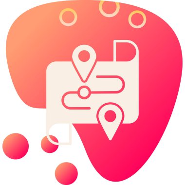 Rozet biçiminde harita işaretleyici konumu simgesi