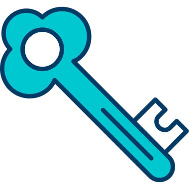 Anahtar. Web simgesi basit illüstrasyon