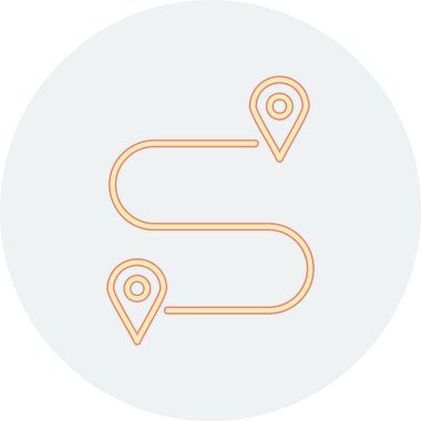 harita pin ikonu vektör illüstrasyonu