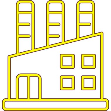 binalar ikon vektör illüstrasyonu