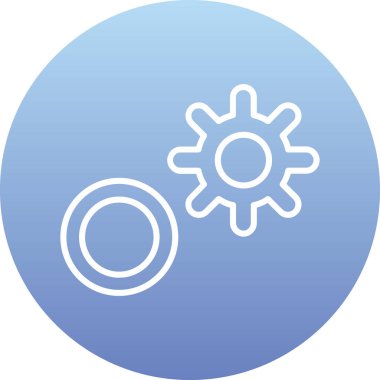 Web simgesi ayarlanıyor, basit vektör illüstrasyonu