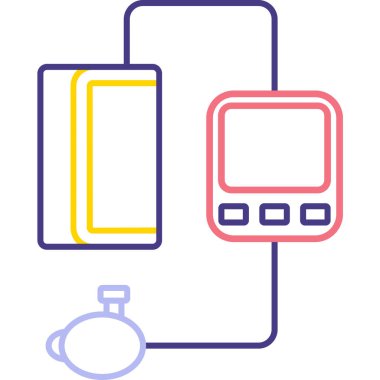 Akıllı telefon simgesinin vektör illüstrasyonu