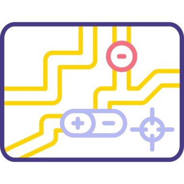 Oyun simgesinin vektör illüstrasyonu