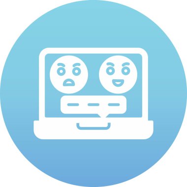 Bilgisayar modern simgesinin vektör illüstrasyonu