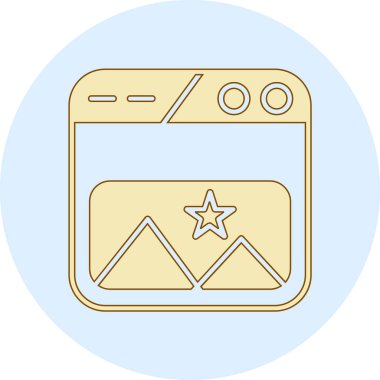 Vektör illüstrasyonu, simge ögesi arkaplanı