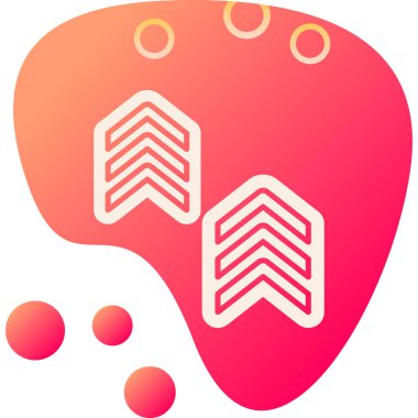 Bir kalbin ikonunun vektör illüstrasyonu