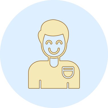 man simgesi vektör illüstrasyonu