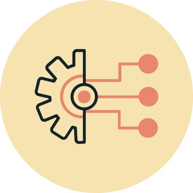 Düz vitesin vektör simgesi