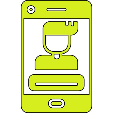 Akıllı telefon. Web simgesi basit illüstrasyon