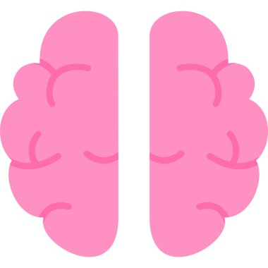 beyin ikonu vektör illüstrasyonu