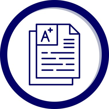 belge simgesi vektör illüstrasyonu