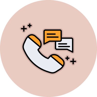 telefon arama simgesi vektör illüstrasyonu