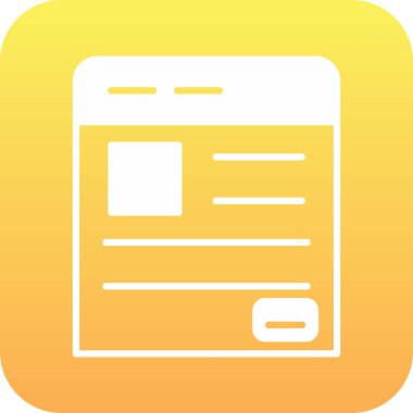 Belge simgesinin vektör illüstrasyonu