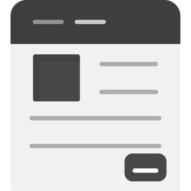 Web tasarım yerleşim simgesi