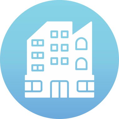 Binalar. Web simgesi basit illüstrasyon